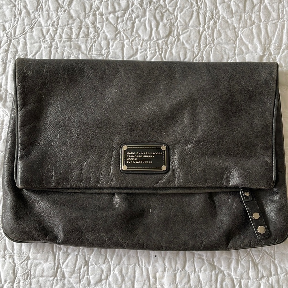 Marc by Marc Jacobs black leather bag clutch